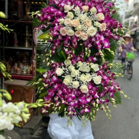 Kệ Hoa Chia Buồn Set 03