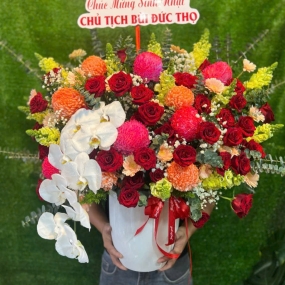 Lẵng Hoa Cao Cấp Set 15