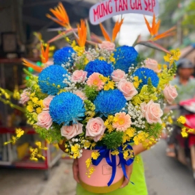 Lẵng Hoa Cao Cấp Set 19