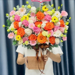 Lẵng Hoa Cao Cấp Set 28