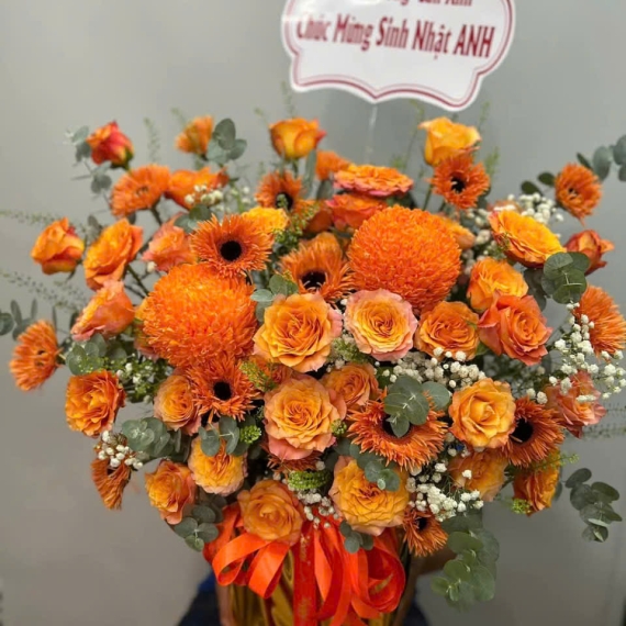 Lẵng Hoa Cao Cấp Set 6
