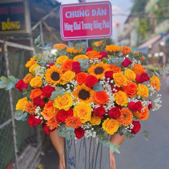 Lẵng Hoa Cao Cấp Set 29